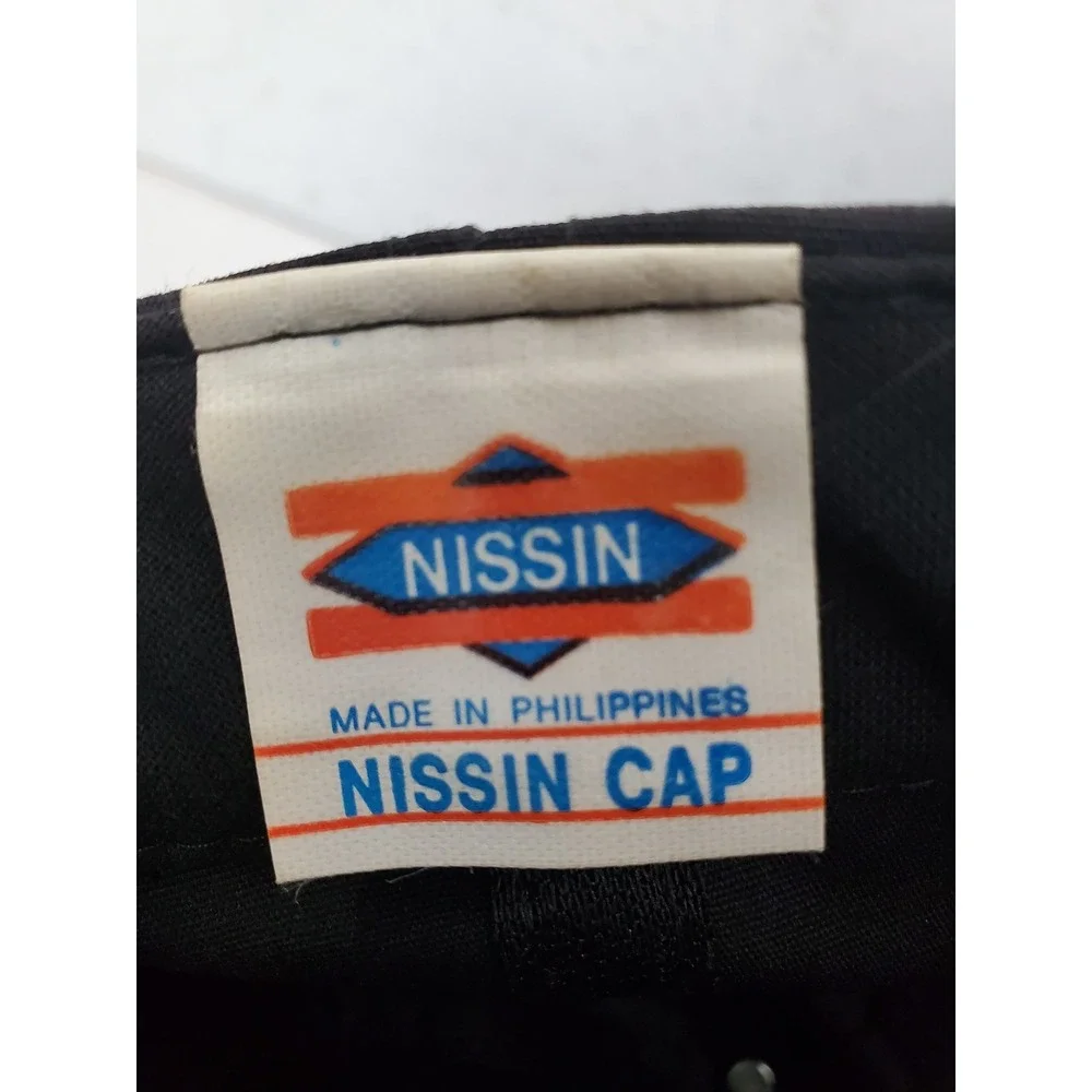 Vintage Eldora Speedway World 100 25th Anniversary Nissin Cap Black Snapback Hat